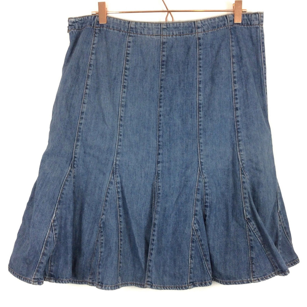 ❌SOLD❌Venezia Jean Denim Fit & Flare Mermaid Skirt - Picture 2 of 4